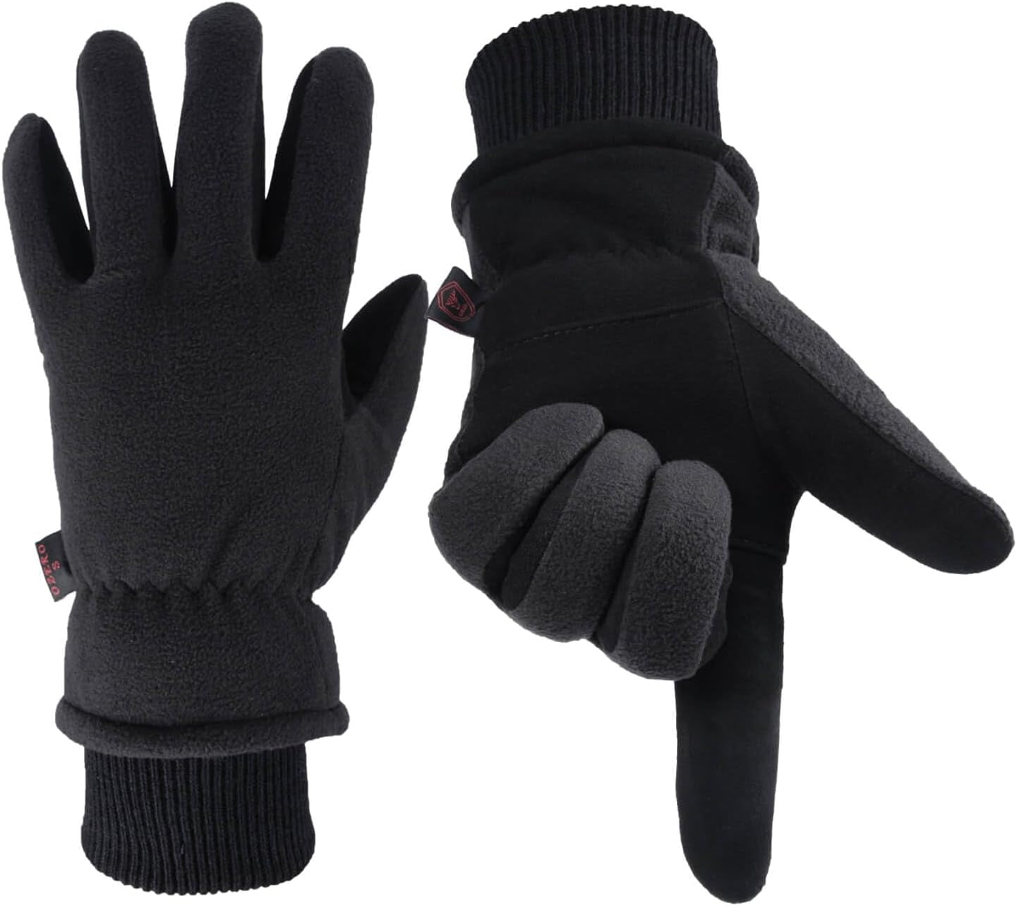 Men & Women Winter Gloves -30°F Deerskin Leather Water-Resistant Windproof Cold Weather Glove for Driving Hiking